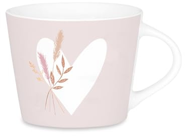 GRAFIK WERKSTATT Das Original Espresso-Tasse mit Echtgold Porzellan Tasse 50 ml Herz mit Strauß