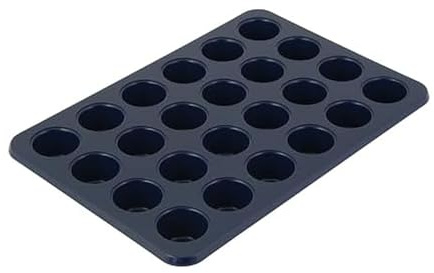 KitchenAid Mini-Muffinform für 24 Muffins, antihaftbeschichtet, aluminisierter Stahl, Tintenblau
