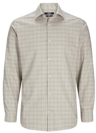 JACK & JONES Jprblaparker Chemise L/S Sn Loisirs, Griffes/Carreaux : Coupe ajustée, XXL Homme