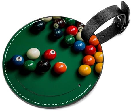 Gepäckanhänger für Koffer,Gepäckanhänger,Gepäckanhänger für Gepäck,2-Pc,Amerikanischer Billard grüner Tisch