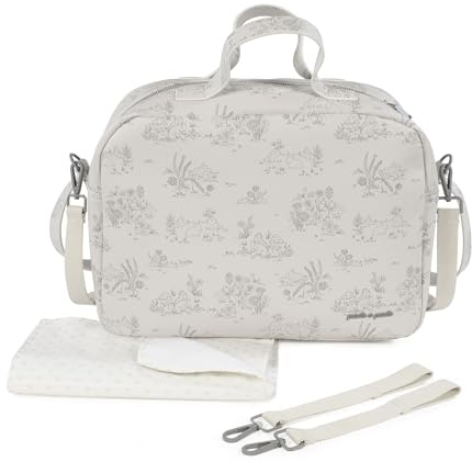 Bolsa canastilla Pasito a Pasito Toile de Jouy - Cream