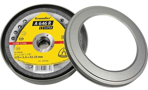 40 x Klingspor A 646 R Trennscheiben in Dose 125 x 1,6 x 22,23 mm gerade