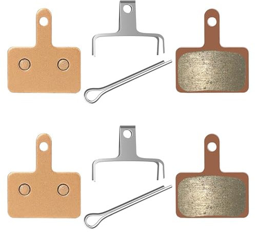 2 Paia di Pastiglie dei Freni per Bicicletta, MTB Bici con Base in Rame Sinterizzate, Pastiglie dei Freni per E-bike, Scooter Elettrico, Compatibile con B01S Trp Tektro MT200 M355 M446 M315 M365