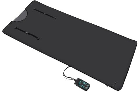 Couverture de sauna infrarouge 180 x 80 cm 500 W Oxford avec fermeture éclair, télécommande pour un usage domestique pour la transpiration chaude, la détente et la désintoxication