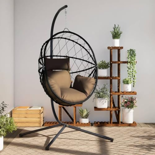 Gecheer Silla Colgante de Huevo para Exterior - Resistente, Cómoda y de Diseño Elegante