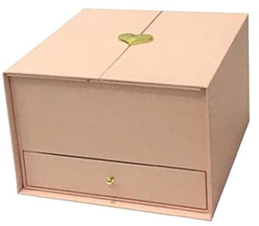 Sharplace Leere Verpackung Geschenkbox Blume Füllbare Box mit Schubladen vielseitig 25x23.5x15.5 cm für Geburtstage Partys Leichtgewicht, Rosa