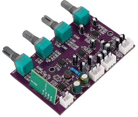 Walfront NE5532 Preamp Board Equipped with Mute On Off Circuit Double Impedance Options Preamplifier for DIY Audio Amplifier Kits Sound Equipment
