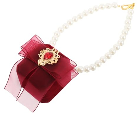 Toyvian Pet Dog Ring Box Necklace Collar Pendant Wedding Proposal Engagement Accessories Jewelry Holder Box for Photography Ceremony