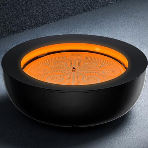 JOSBY Table de Sable magnétique Mobile, Plateau de grattage de Sable Zen Rotatif Automatique, lumières LED 7 Couleurs, 19 Motifs, contrôle Intelligent par Application, Table de méditation