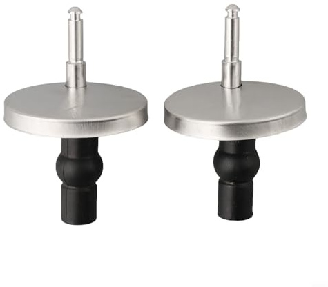 Kit di bulloni di montaggio e cerniera per copriwater con accessori montati sulla parte superiore, compatibile con WC da 47 mm e 55 mm di diametro, include 2 cerniere (5,5 cm)