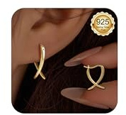 Diamday Ohrringe 925 Silber Ohrnadel Ohrstecker Damen Creolen Gold Silber | Minimalistische Ohrringe Silber 925 Schlafohrringe Zirkonia Ohrringe Damen Kleine Zierliche Ohrstecker – 24/7 Komfort