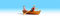 NOCH® Ruderboot, handkoloriertes Modellboot mit Figuren, ideal für H0 Spur und Modellierung