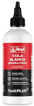 Rayt 038-06 Botellín de cola blanca súper fuerte para madera, papel, cartón, cerámica y todo tipo de materiales porosos, 250gr