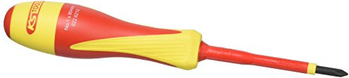 KS Tools 922.6210 Tournevis PHILLIPSbi-matière isolé 1000V, PH1-80x185 mm | Tournevis PHILLIPS® bi-matière isolé 1000V, PH1 - 80x190 mm, chrome vanadium, vissage précis