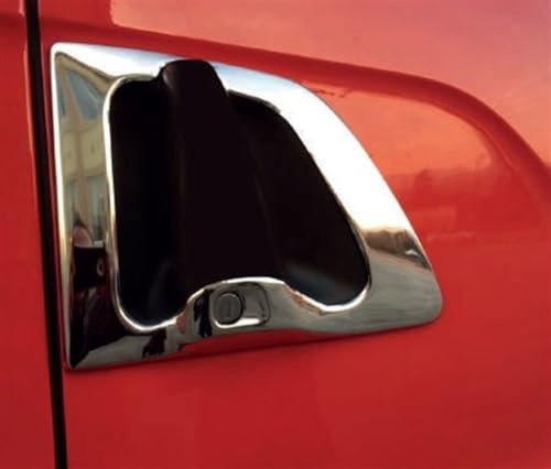 1 x geprägt 3D Spiegel Edelstahl poliert Scania R 2010?2016 Front Schild Badge Cover