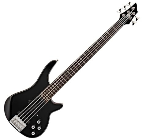 Chicago 5-saitige Bassgitarre von Gear4music Schwarz