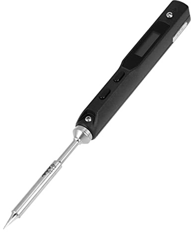 Akozon TS100 Electric Soldering Iron Kit DC 12V-24V 65W Power Supply Mini Digital Welding Pocket-Size with Hex Key Screws 100-400℃ Heating Soldering Tool for Soldering Application