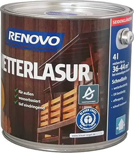 Wetterlasur 4 L Holzlasur Kiefer Renovo