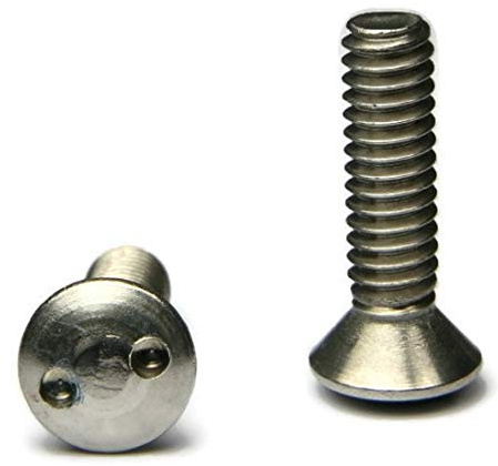 18-8 Stainless Steel Spanner Security Oval Head Machine Screws - #10-32 x 1 Qty 25