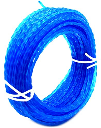 15 metres of 2.0 mm Strong TWIST Strimmer Brush Cutter Line Trimmer Line, Heavy-Duty, Low Noise for Grass Trimmers and Brushcutters