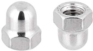 Hutmuttern DIN 1587 – M10 – hohe Form – Edelstahl A2 (V2A) – Sechskant – Kappenmutter/Cap Nut – 25 Stück