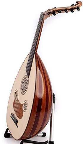 Professioneller türkischer Oud aus Padouk & Mahagoni Holz - mit Softcase & installierten Kurschnersaiten