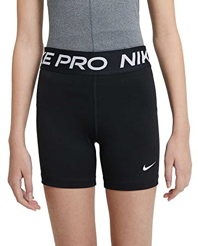 NIKE Girls Pro Shorts, Black/(White), S Infant UK EU