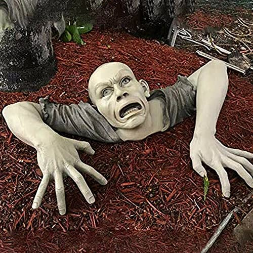 SANWENYU – Statue de jardin zombie pour Halloween, décoration d’Halloween pour cimetière, terrasse, pelouse, cour, cadeau de fête