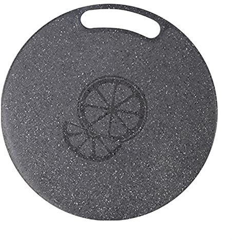 TOMYEUS Brotbretter Schneidbretter 1 stück 31x0,5cm Hackblock Imitation Marmor Kunststoff Runde Obst Gemüse Schneidebrett für Küche Hackbretter (Color : S)