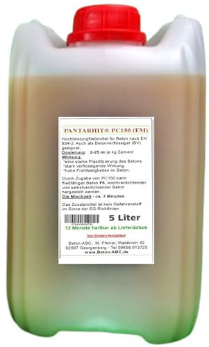 5 L Hochleistungsfließmittel - Betonverflüssiger - PANTARHIT PC150