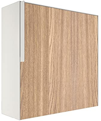 Bravios - Cassetta delle lettere da parete con decorazione in legno, colore: Bianco
