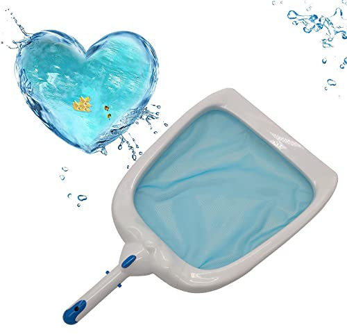 SRHIMEOS Poolreinigungsnetz, Pool Mit Robuster Rahmen Tief Kescher, Pool Kescher, Pool Skimmer Rake Net, Schwimmbadreinigungszubehör Werkzeuge