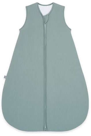 emma & noah Baby Schlafsack 2.5 TOG, Strampelsack für den Herbst und Winter in vielen Farben, Bio-Baumwolle, OEKO-TEX Zertifiziert, Schlafsack für Neugeborene (Essential Mint, 110 cm)