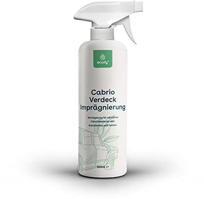 eco:fy Convertible Hood Impregnation Waterproof Sealant Protection Spray for Fabric Roof Transparent Solvent-Free PFC-Free (0.5 L)