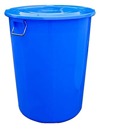 Contenedor de residuos 5 0L / 60L / 100L / 160L / 280L / 380L Bote de basura redondas gruesas puede clasificar una bote de basura multipropósito de plástico for la basura doméstica de plástico con tap