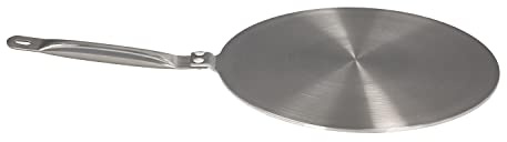ORYX Adaptador para Induccion/Vitroceramica Ø 21.5 cm. 3 Capas Acero Inoxidable/Aluminio, Gris, estandar