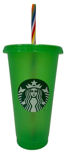 STARBUCKS Summer 2023 Becher mit Farbwechsel, wiederverwendbar, 680 ml, Grün