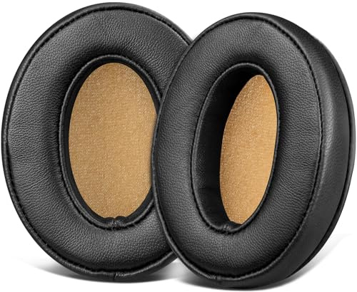SOULWIT Lammfell Ersatzpolster Ersatz Ohrpolster für Sennheiser Momentum 2.0 (M2)/HD1 Wireless Over/Around Ear Kopfhörer,Polster mit geräuschisolierendem Memory-Schaum