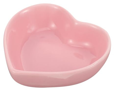 DOITOOL Keramik Haustiernapf Herzförmig Bruchfest Für Hamster Ratten Meerschweinchen Futter Und Wasserschale Kleintierzubehör Für Käfige