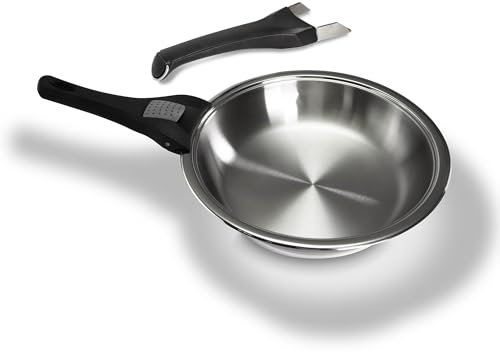 OPPAHA - Manico Universale Padelle Pentole e Bistecchiere - Compatibile per Diversi Diametri Modelli e Marchi - Bachelite Anti Scottatura