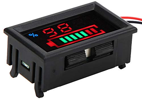 special motor Battery Capacity Indicator, ABS Battery Capacity Meter Battery Tester for Power Bank for Bikes for Motorcycles