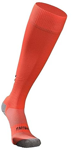 RINUD Fechtstrümpfe Fechtsocken for Degensäbelfolie Schweißabsorbierend Und Verschleißfest Hohe Lange Sportsocken for Fechter Von Kindern Und Erwachsenen(Orange,Small(EU29-33))