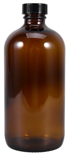 JECOMPRIS Laboratory Reagent Glass Bottle Chemical Storage Container Secure Cap Versatile Use for Cosmetics and