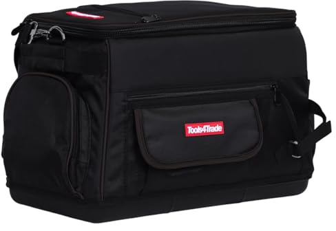 Tools4Trade 20 (50cm) Heavy-Duty Tool Bag with Multi-Pockets & Hard Base - Black