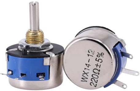 JIOYUNG eufeifeiegds 1PC Einzel-Drehen Draht Potentiometer WX14-12 3W 470Ohm 100Ohm 1K 2,2 K 4,7 K Balance Potentiometer wefeiegds(1K Ohm)