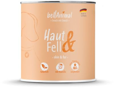 bellAnimal - Premium Kausnack für Hunde - Haut & Fell - 300g (1 x 0,30kg) - ca. 85 Snacks