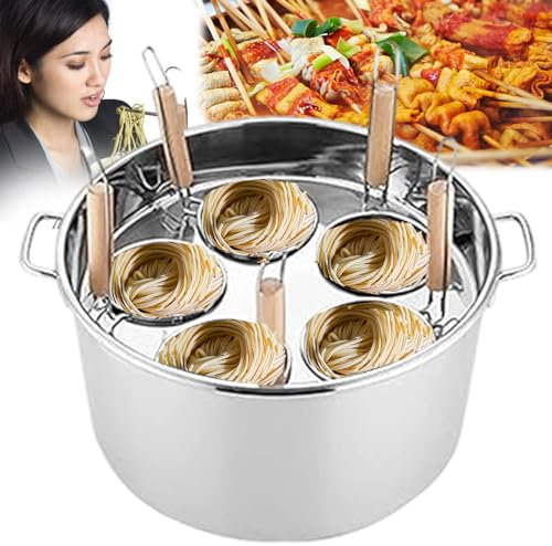 QUSYZD Multipots Pasta Tools Cuocipapa in Acciaio Inox, pentola per la Cucina di casa, pentola per la Cottura a Vapore del Ristorante, Utensili da Cucina per la Cottura della Pasta per PE,