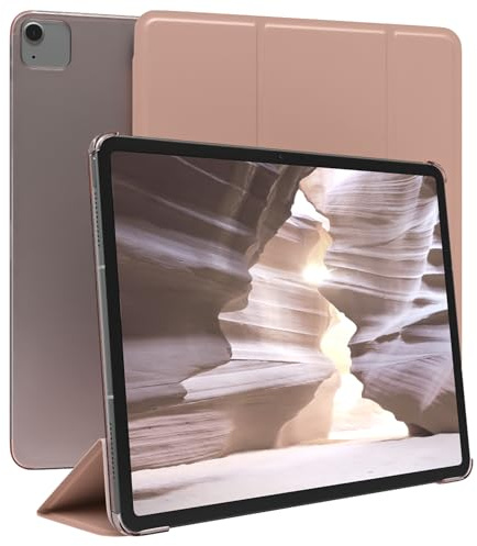 EAZY CASE - Skyddshölje för Apple iPad Air 13 M3 (2025) Smart Cover Tablet Smartcase med ställfunktion Flip ståfunktion Sleep Wake Up Syntetiskt läder Roséguld