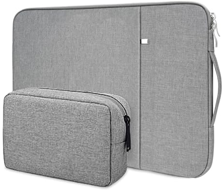 Flintronic Laptoptasche 14 Zoll, Laptophülle mit Griff und Zubehör Tasche, Laptoptasche Schutzhülle Wasserdicht, Notebook Hülle Tasche Kompatibel mit MacBook/Huawei/Acer/HP/Dell/Lenovo/Samsung