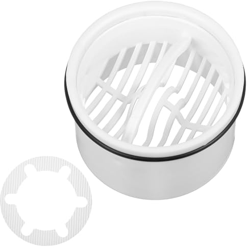 Bewudy 2 Set Haarsieb Tauchrohr für Dusche Ablaufgarnitur Set, Sieb Dusche Abfluss Haare Kompatibel Mit Viega Tempoplex Ablaufgarnitur 6960 6961 6962 6963 Haarfilter Siebeinsatz Haarsieb Duschablauf